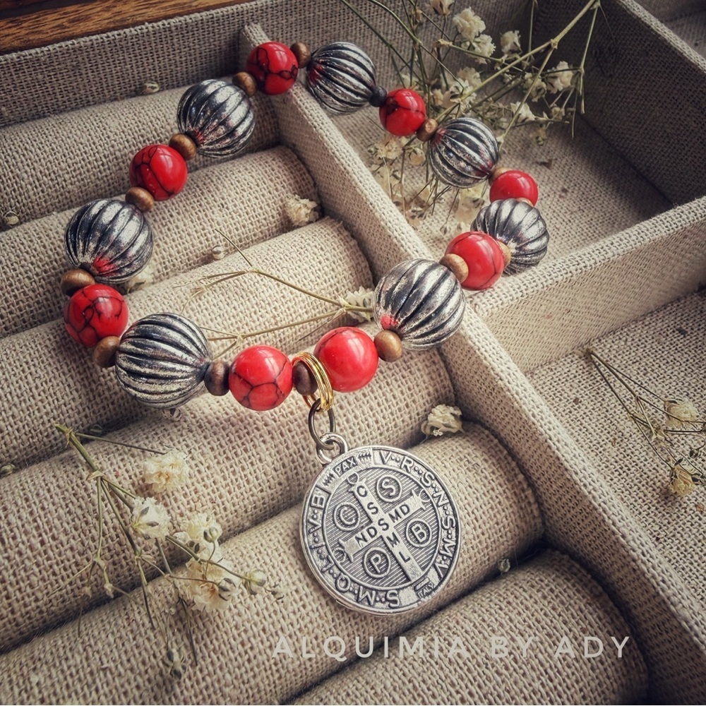 Alquimia Red and Silver Bracelet